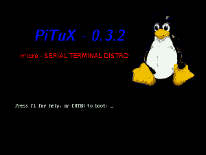 PiTux at boot